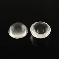 Glas Cabochons, Transparent , 14x7 mm