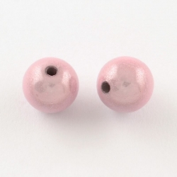 10 stk Miracle Beads, rosafarbig, 8 mm..
