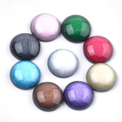 10 stk Harz- Cabochons, 14x5 mm