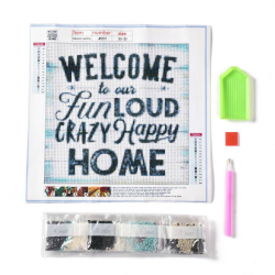 5D Diamant Painting Set Welcome inkl H..