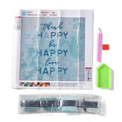5D Diamant Painting Set Happy inkl Har..