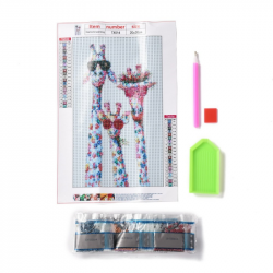 5D Diamant Painting Set Giraffe mit Ha..