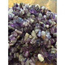 1 Strang Amethyst steinperle Chips 8-1..