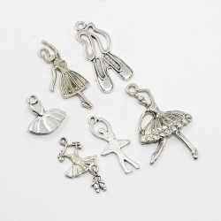 1 Set Ballerina-Tänzerin, 16~36x11~21x1~4.5 mm, Loch: 1~2 mm