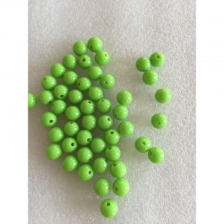 10 Kunststoffperlen Giftgrün 10mm