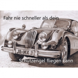 Engelkärtchen Auto ( ca Visitenkartengrösse ) 