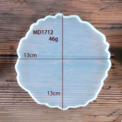 Silikon Gissform Untersetzer Transparent 13cm x 13cm