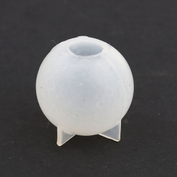 Silikon Giessform Rund Weiß 21mm x 20mm