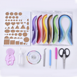 Quilling Set, verschiedene Farben Papier,  Quillierwerkzeug