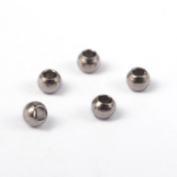 20 stk 202 Edelstahl-Abstandhalter-Perlen / Spacer, Edelstahl Farbe, 2x1.5 mm, Bohrung: 1 mm