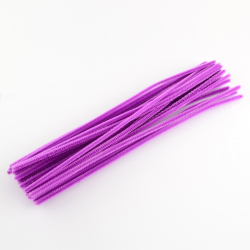 Pfeifenreiniger, Basteldraht, Farbe Magenta Grösse: ca. 300 mm lang, 5 mm im Durchmesser, ca. 95–100 stk 