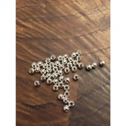 10 stk Metall Zwischenperlen versilbert 4mm, bohrung 1.7mm