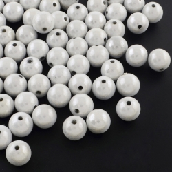 Miracle Beads, Silberfarbig, 16 mm, Bohrung: 2 mm